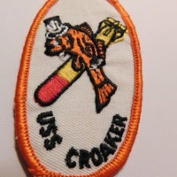 Vintage Military Patches USS Croaker and Blackhawk - Picture 2 of 4